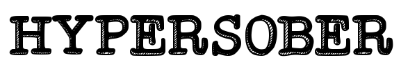 Hypersober font preview